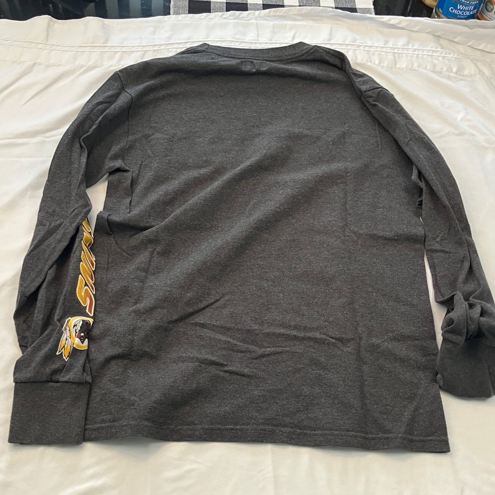NFL Gray Long Sleeve Redskins Football Shirt - Picture 4 of 4